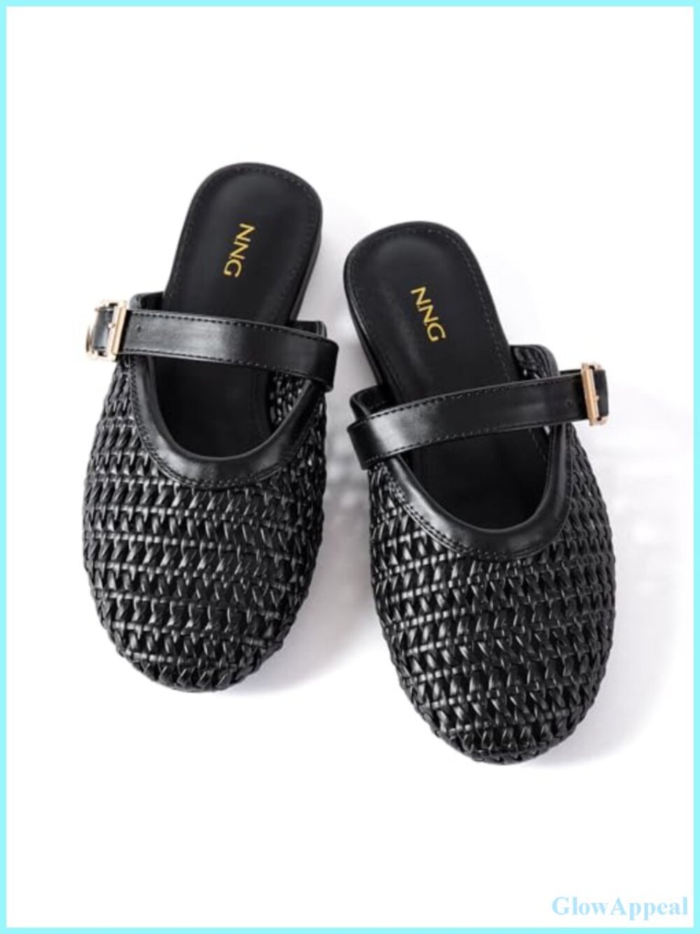 Rhinestone Mesh Closed Toe Mule Sandals Memory Foam Cushioned Insole
